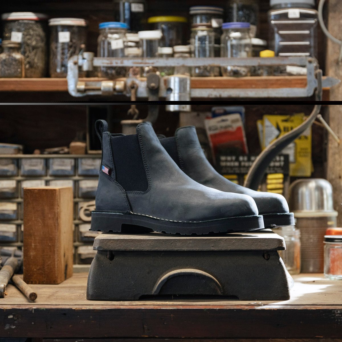Bull Run Chelsea 6" Black Men