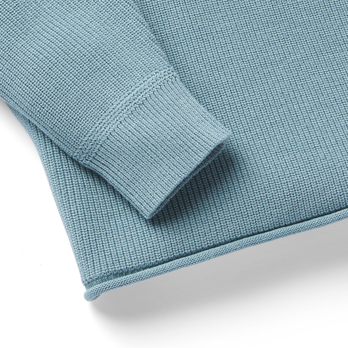 DWR Wool/Cotton Sweater Stone Blue Men