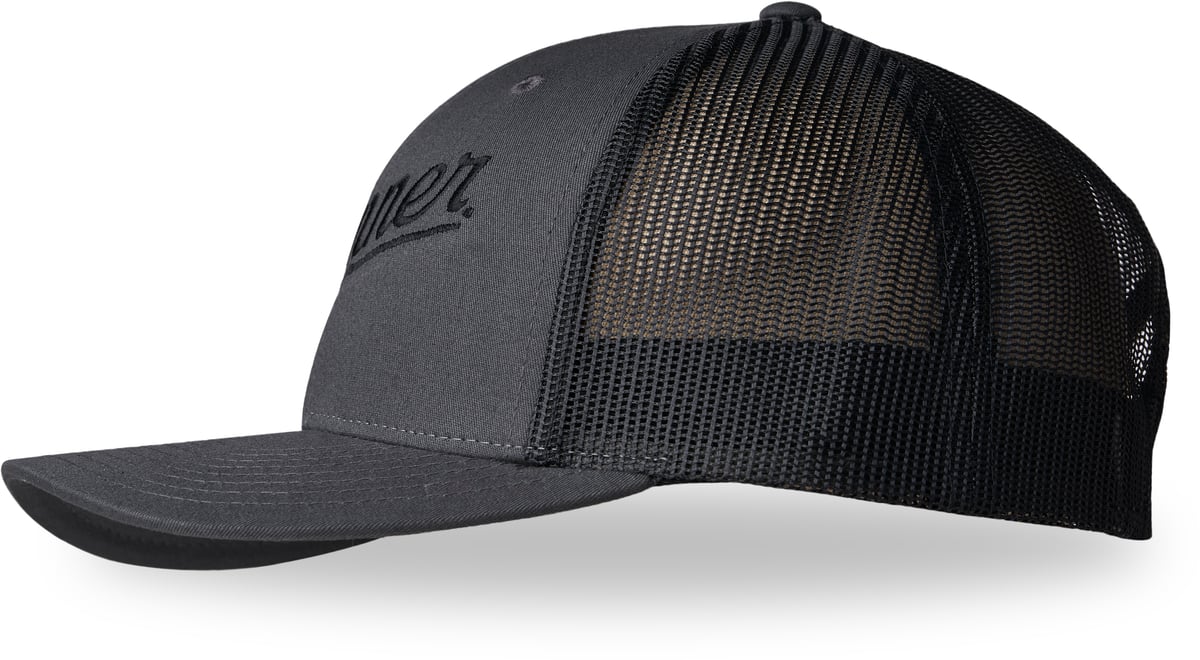 Embroidered Trucker Hat Charcoal/Black Men