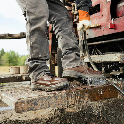 Ground Control 6" Brown Steel Toe Men