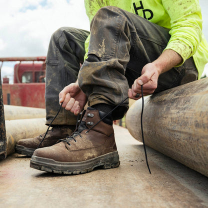 Ground Control 6" Brown Steel Toe Men