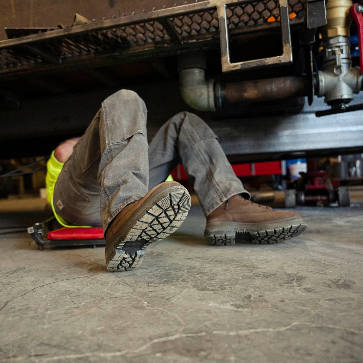 Ground Control 6" Brown Steel Toe Men
