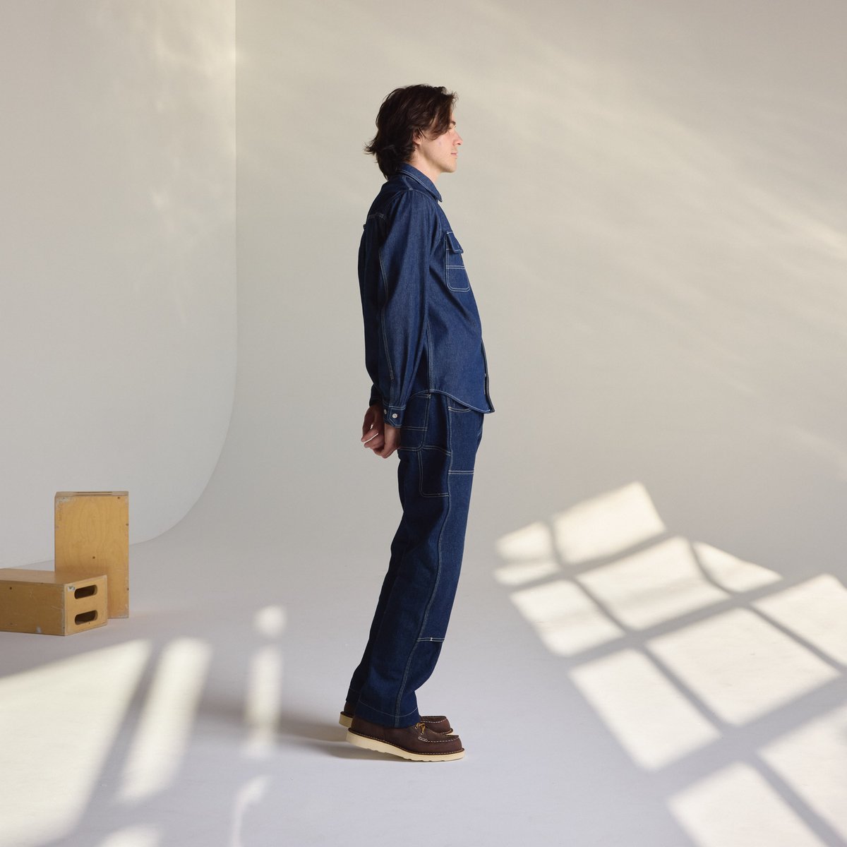 Larch Mt Denim Shirt Dark Wash Indigo Men|Women