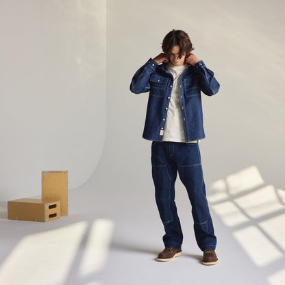 Larch Mt Denim Shirt Dark Wash Indigo Men|Women
