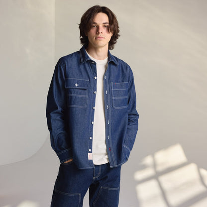 Larch Mt Denim Shirt Dark Wash Indigo Men|Women
