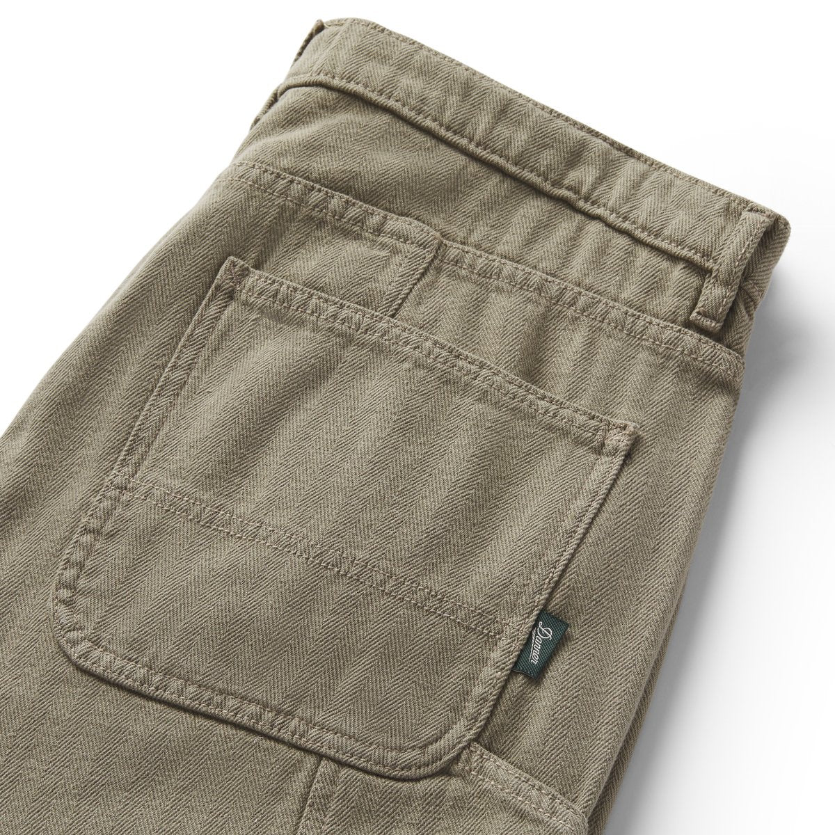Kenton Double Knee Pants  Herringbone Dusty Olive Men|Women