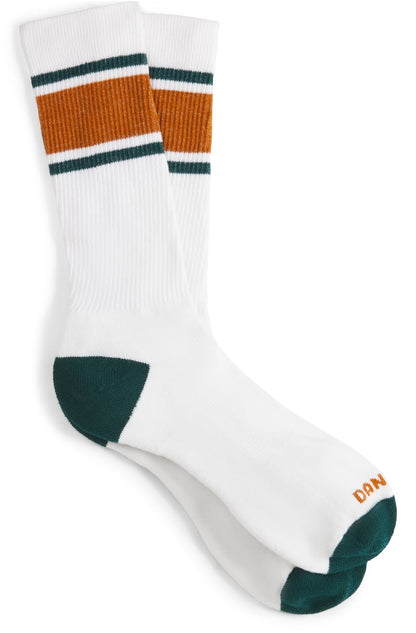 Jag Sock Lightweight Crew - White/Orange Men