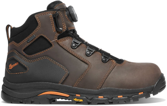 Vicious BOA 4.5" Brown/Orange Composite Toe (NMT) Men