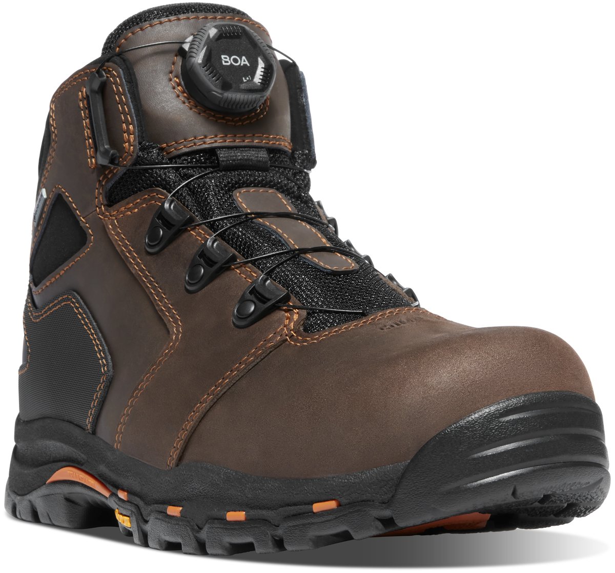 Vicious BOA 4.5" Brown/Orange Composite Toe (NMT) Men