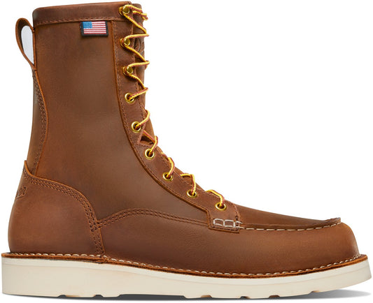 Bull Run Moc Toe 8" Tobacco Steel Toe Men
