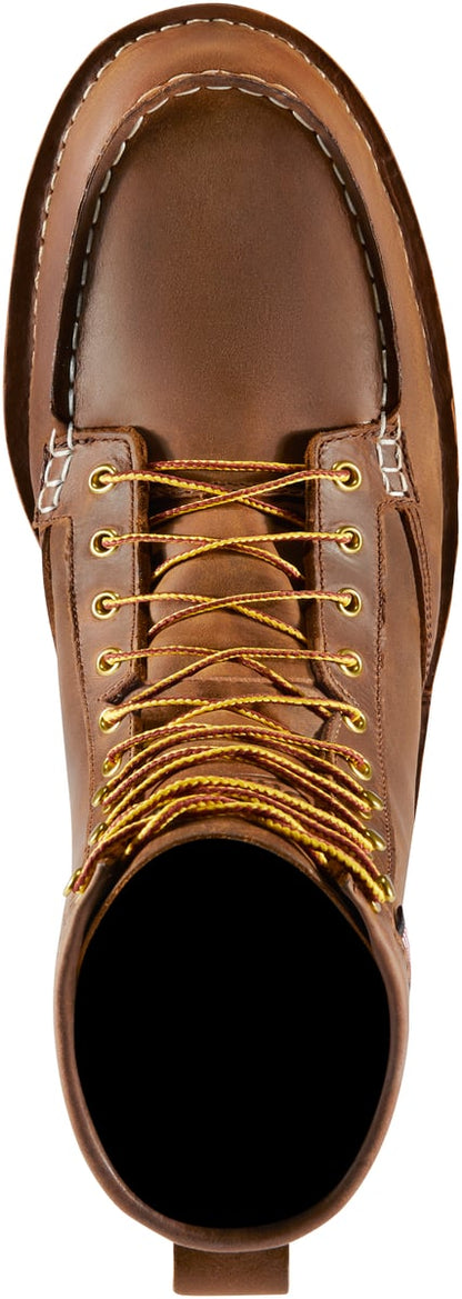 Bull Run Moc Toe 8" Tobacco Steel Toe Men