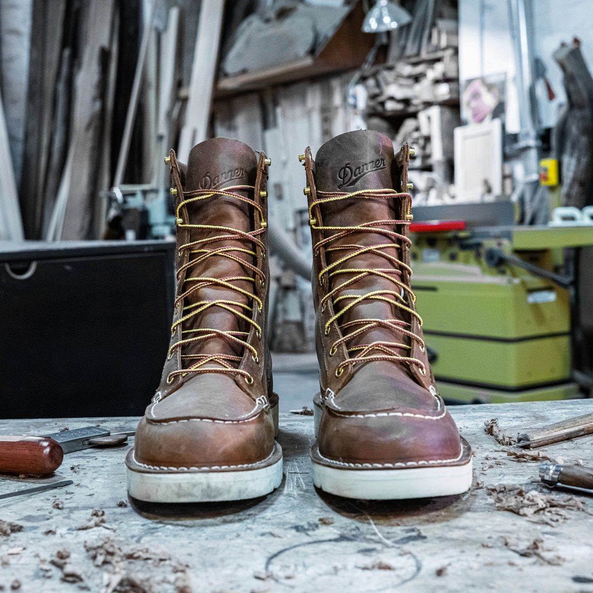 Bull Run Moc Toe 8" Tobacco Steel Toe Men