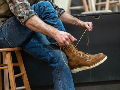 Bull Run Moc Toe 8" Tobacco Steel Toe Men