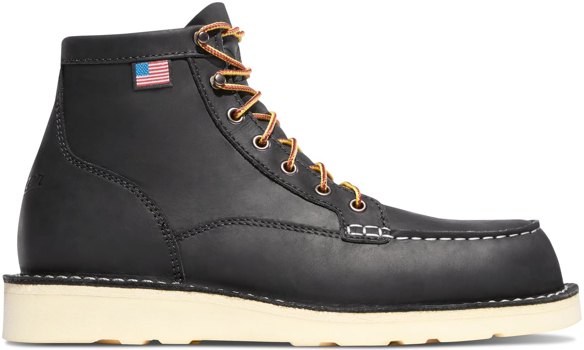 Bull Run Moc Toe 6" Black Men
