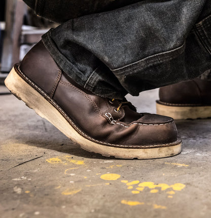 Bull Run Moc Toe 6" Brown Steel Toe Men