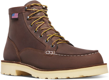 Bull Run Moc Toe 6" Brown - Heel - Steel Toe Men
