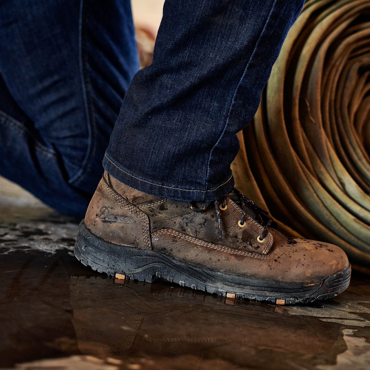 Caliper 6" Brown Aluminum Toe Men