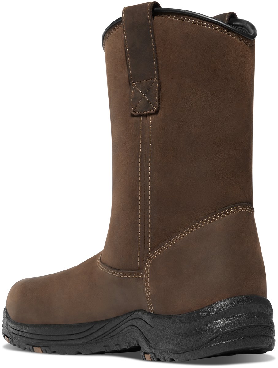 Caliper Wellington 10" Brown Aluminum Toe Men