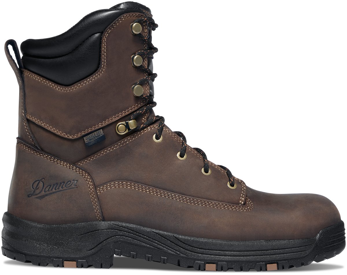 Caliper 8" Brown Aluminum Toe Men