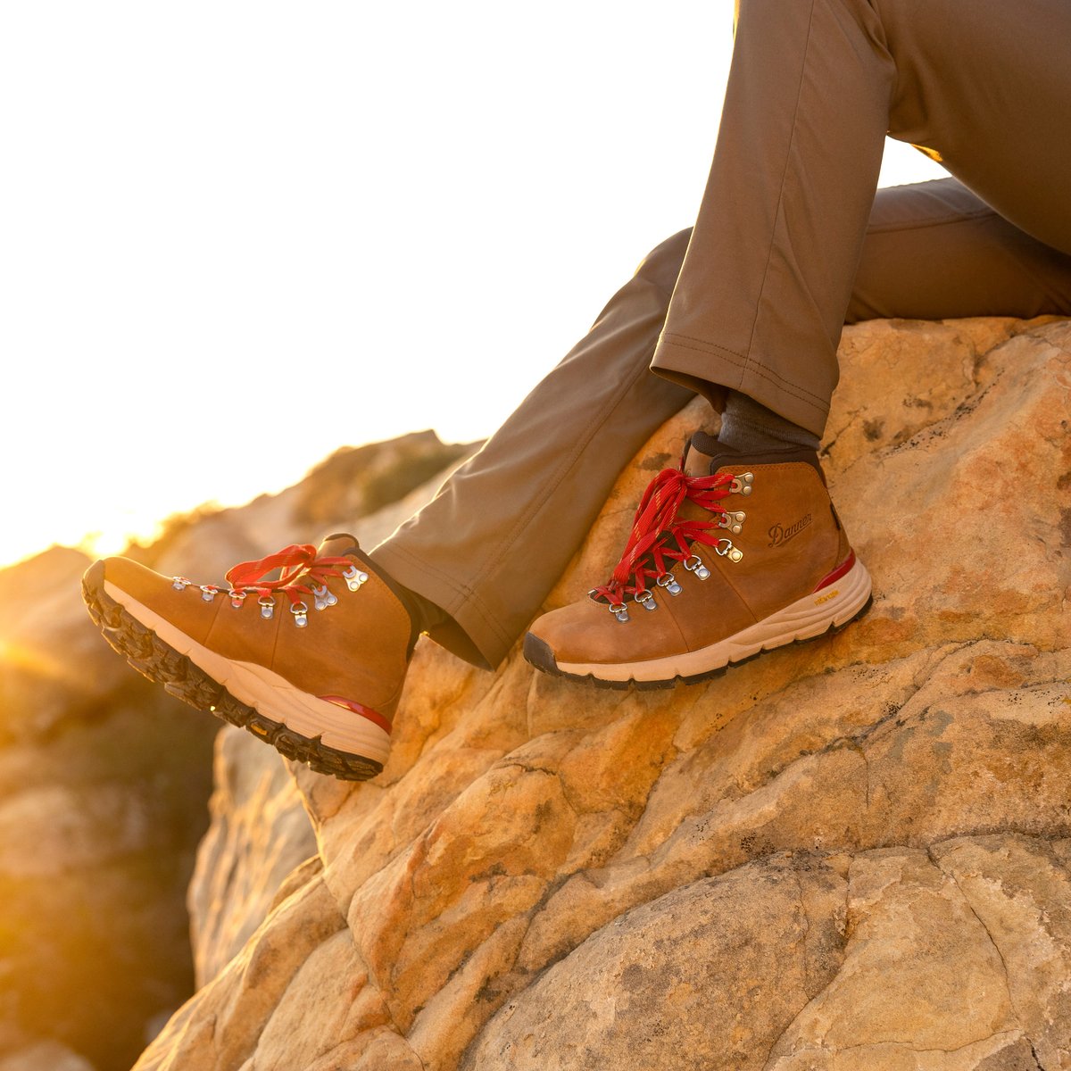 Mountain 600 Leaf GTX Grizzly Brown/Rhodo Red Men