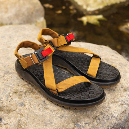 Joseph Leather Sandal Roasted Pecan Men