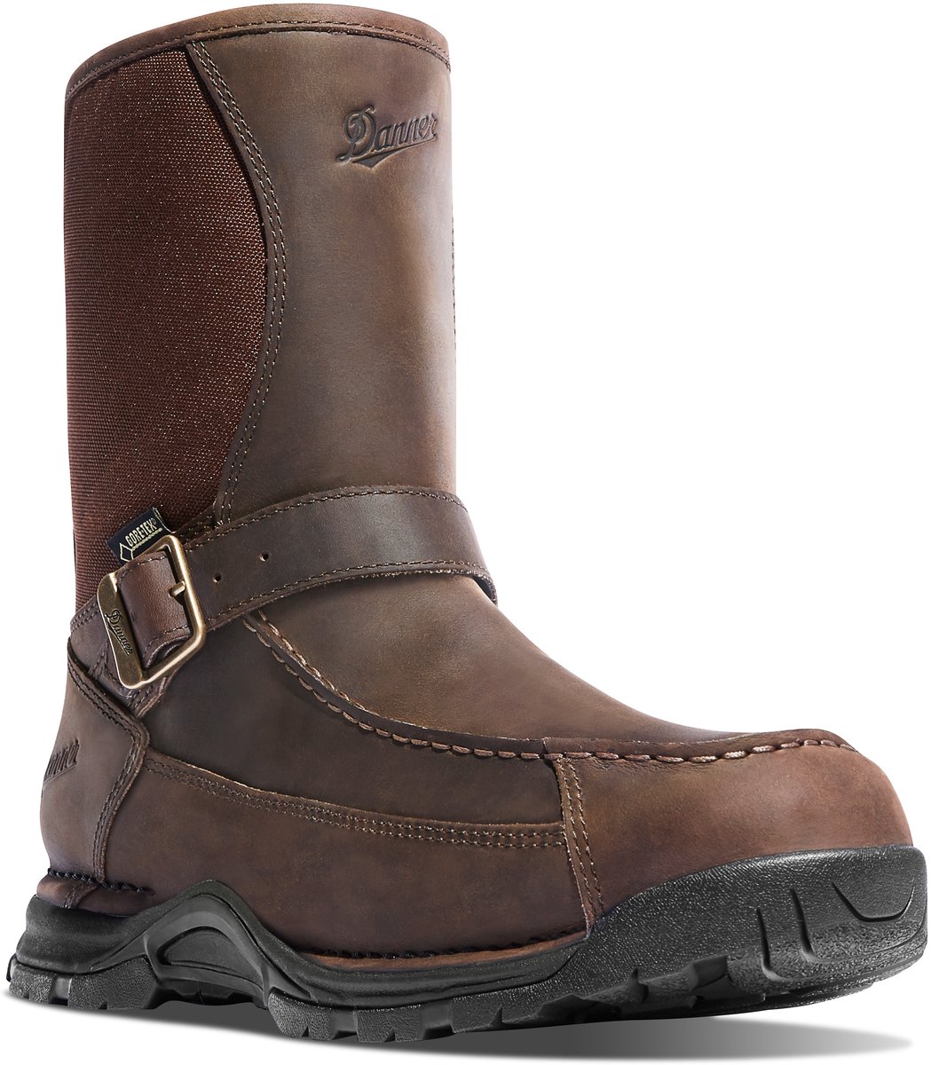 Sharptail Rear Zip 10" Dark Brown Men
