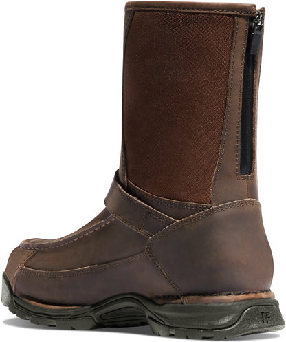 Sharptail Rear Zip 10" Dark Brown Men