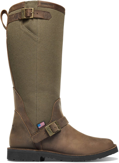 San Angelo Snake Boot Brown Square Toe Men