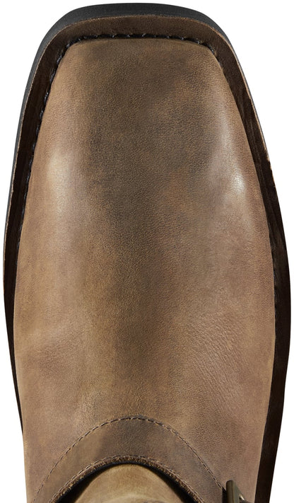 San Angelo Snake Boot Brown Square Toe Men