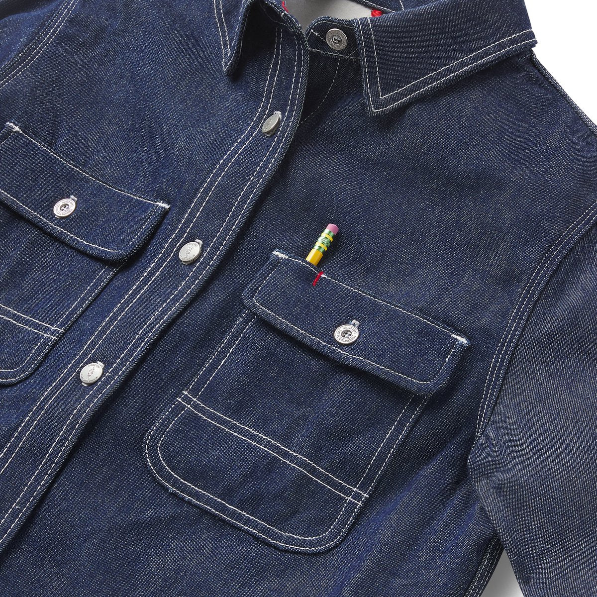 Larch Mt Denim Shirt Dark Wash Indigo Men|Women