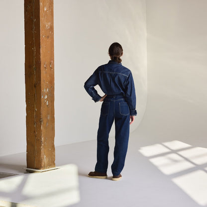 Larch Mt Denim Shirt Dark Wash Indigo Men|Women