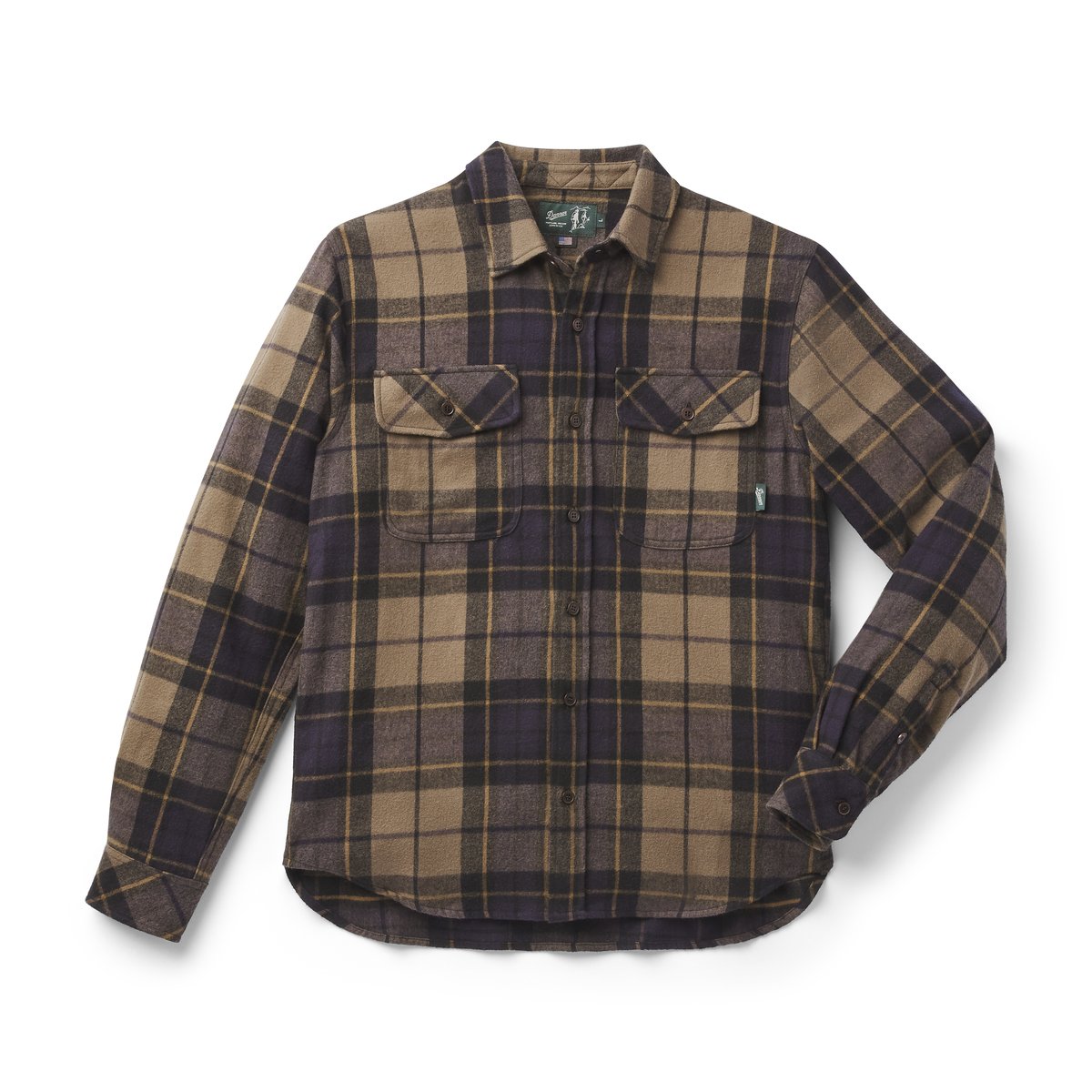 Cedar Mill Cotton Flannel Shirt  Navy/Olive Tartan Plaid Men|Women