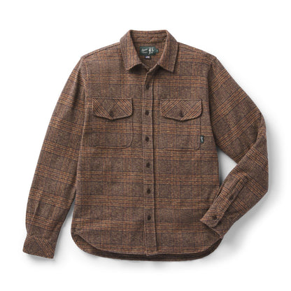 Cedar Mill Cotton Flannel Shirt  Brown/Tan Tweed Plaid Men|Women