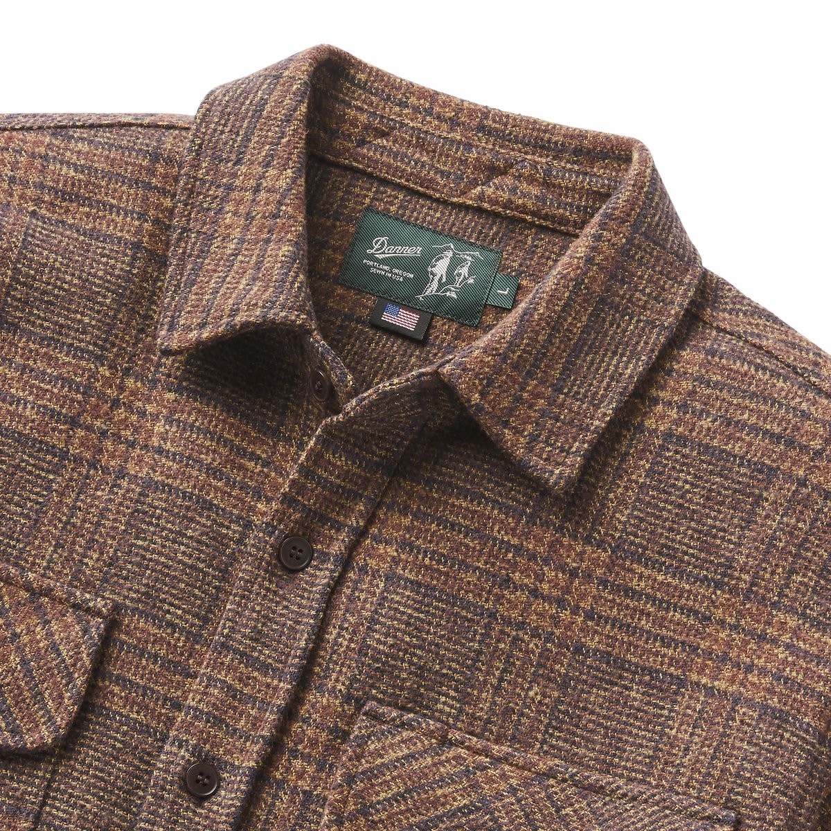 Cedar Mill Cotton Flannel Shirt  Brown/Tan Tweed Plaid Men|Women