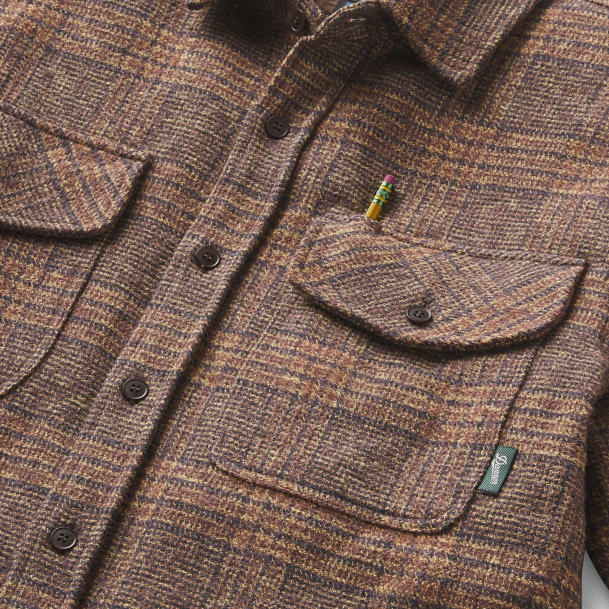 Cedar Mill Cotton Flannel Shirt  Brown/Tan Tweed Plaid Men|Women
