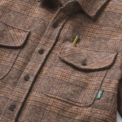Cedar Mill Cotton Flannel Shirt  Brown/Tan Tweed Plaid Men|Women