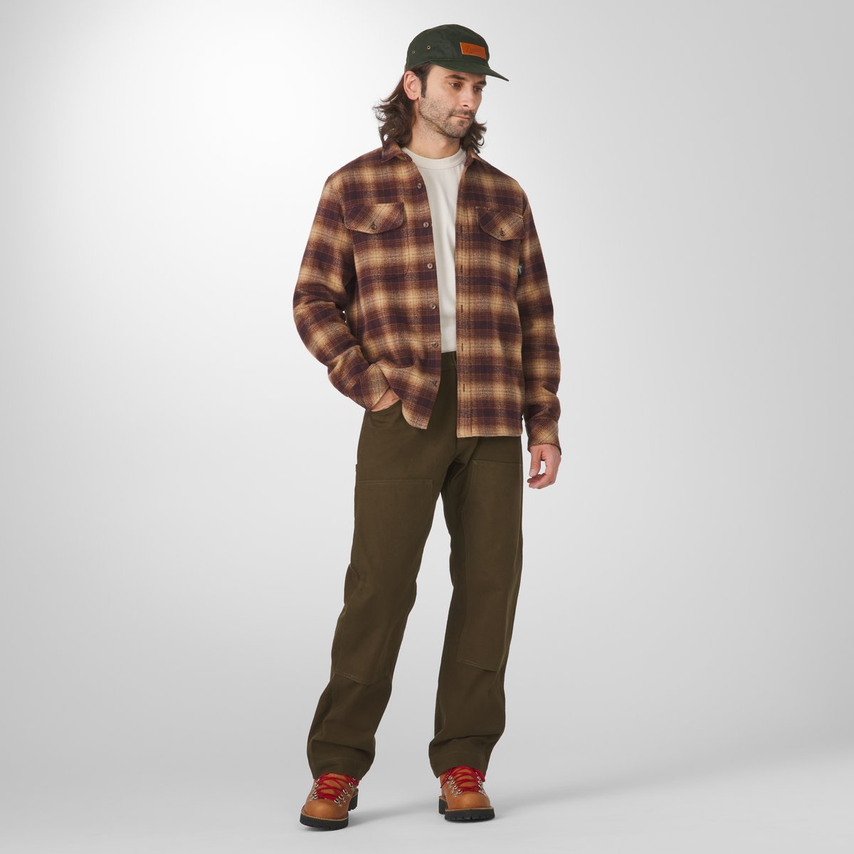 Cedar Mill Cotton Flannel Shirt  Espresso Plaid Men|Women