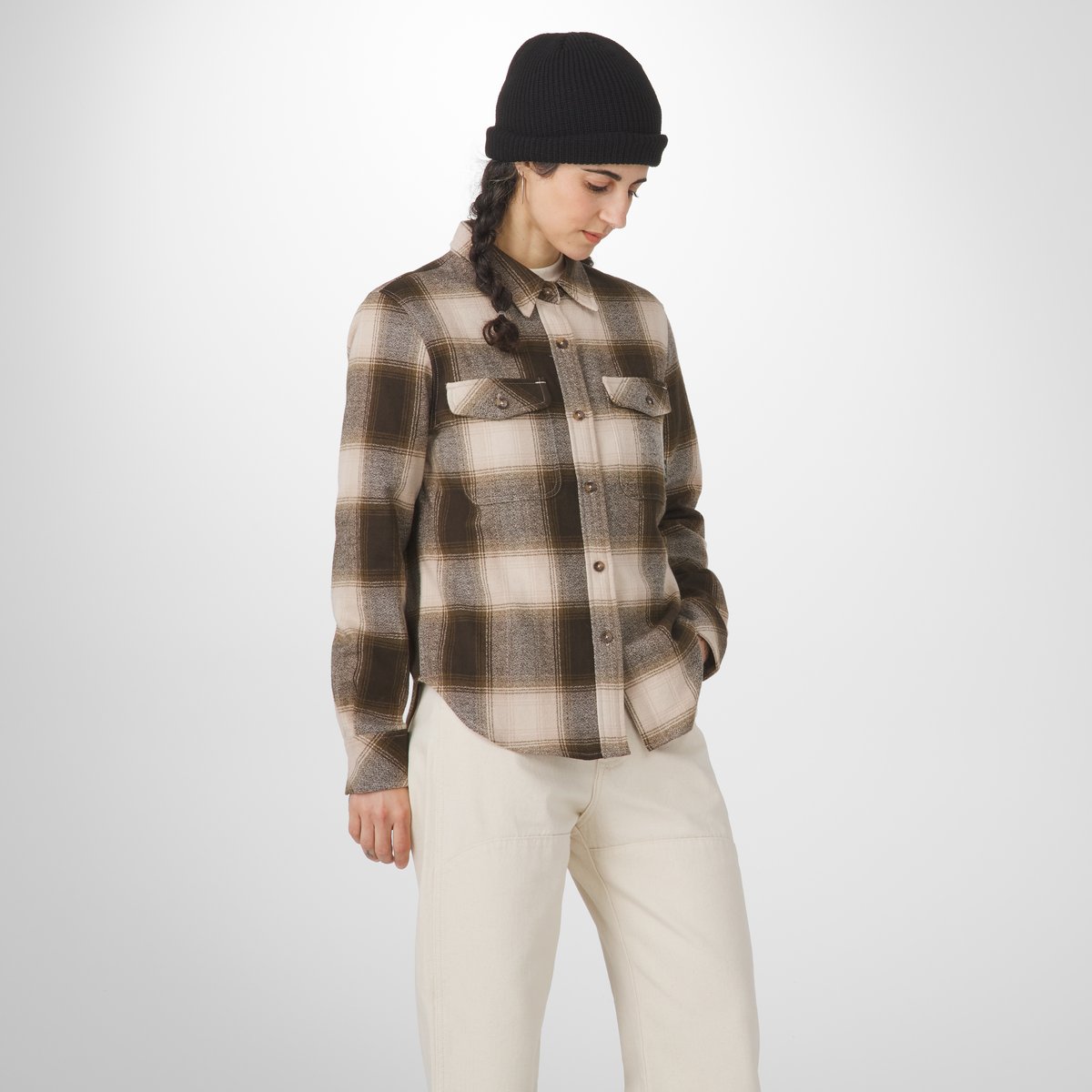 Sauvie Cotton Flannel Shirt  Earth Plaid Men|Women