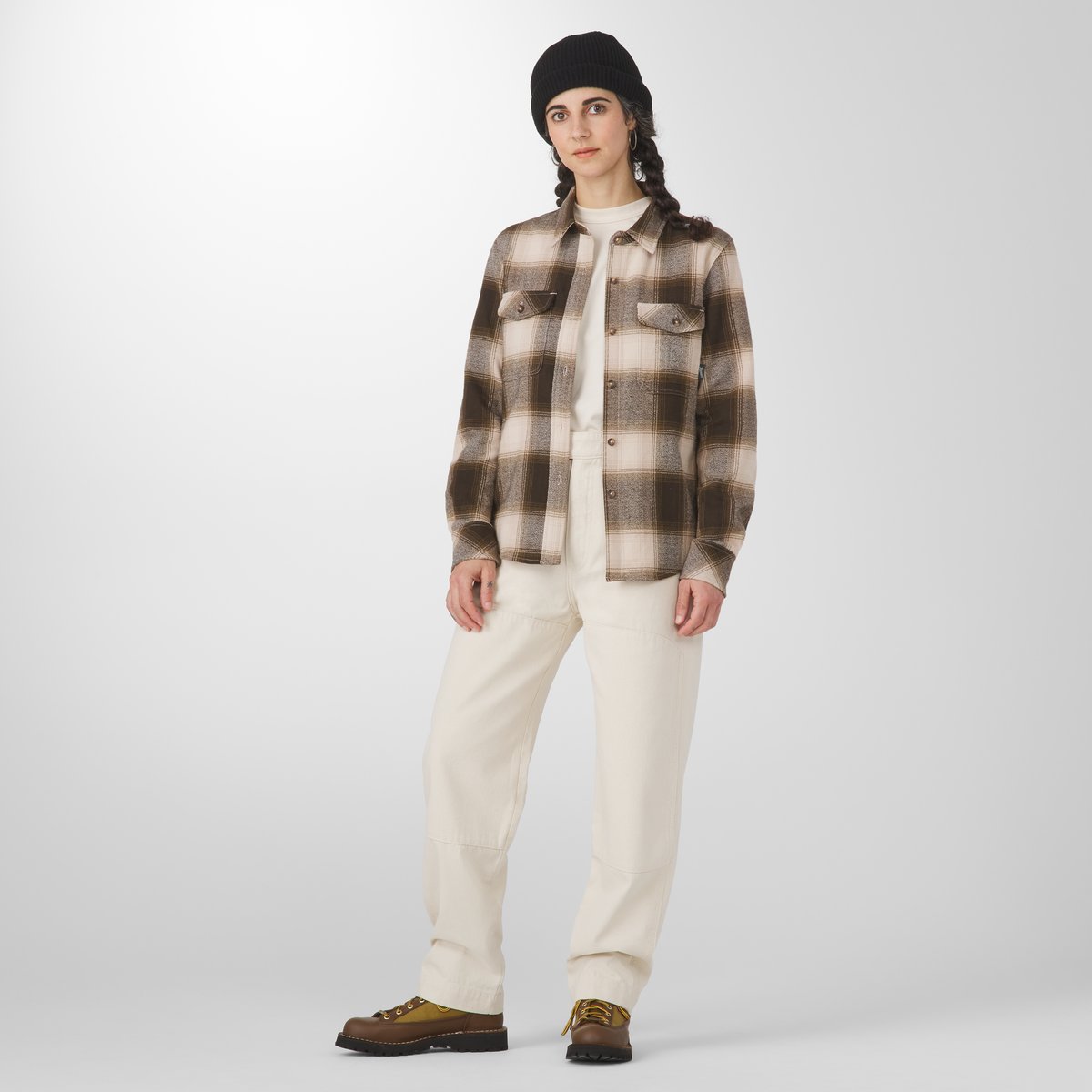 Sauvie Cotton Flannel Shirt  Earth Plaid Men|Women