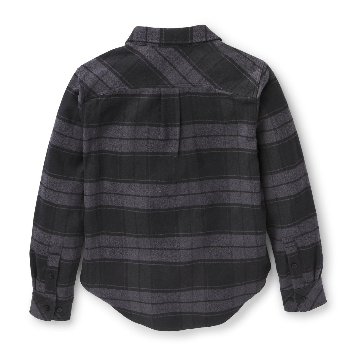 Sauvie Cotton Flannel Shirt  Black Plaid Men|Women