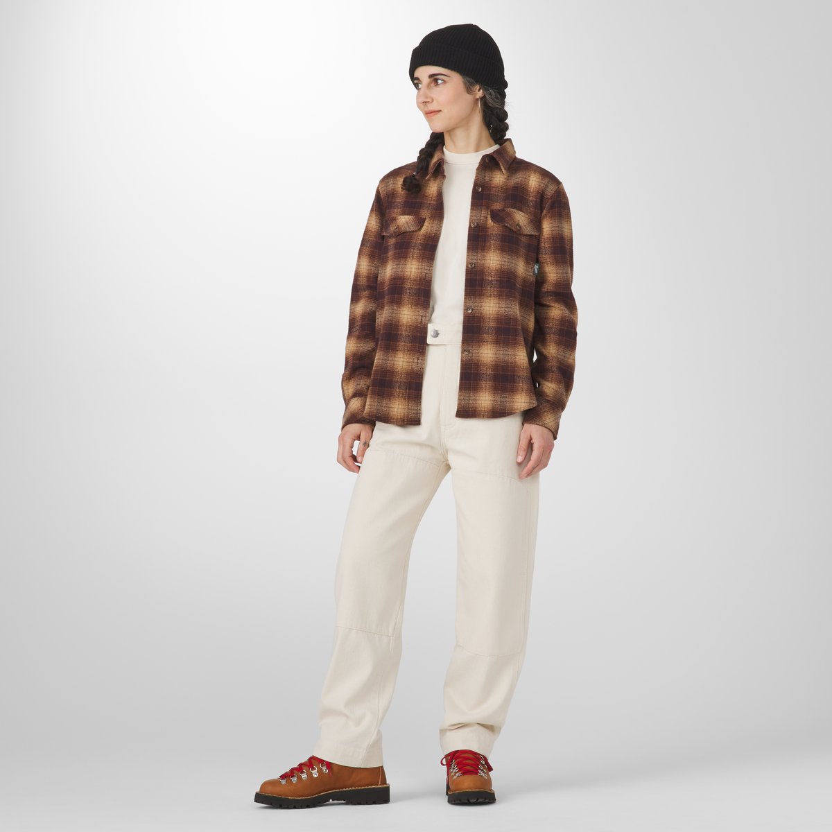 Sauvie Cotton Flannel Shirt  Espresso Plaid Men|Women