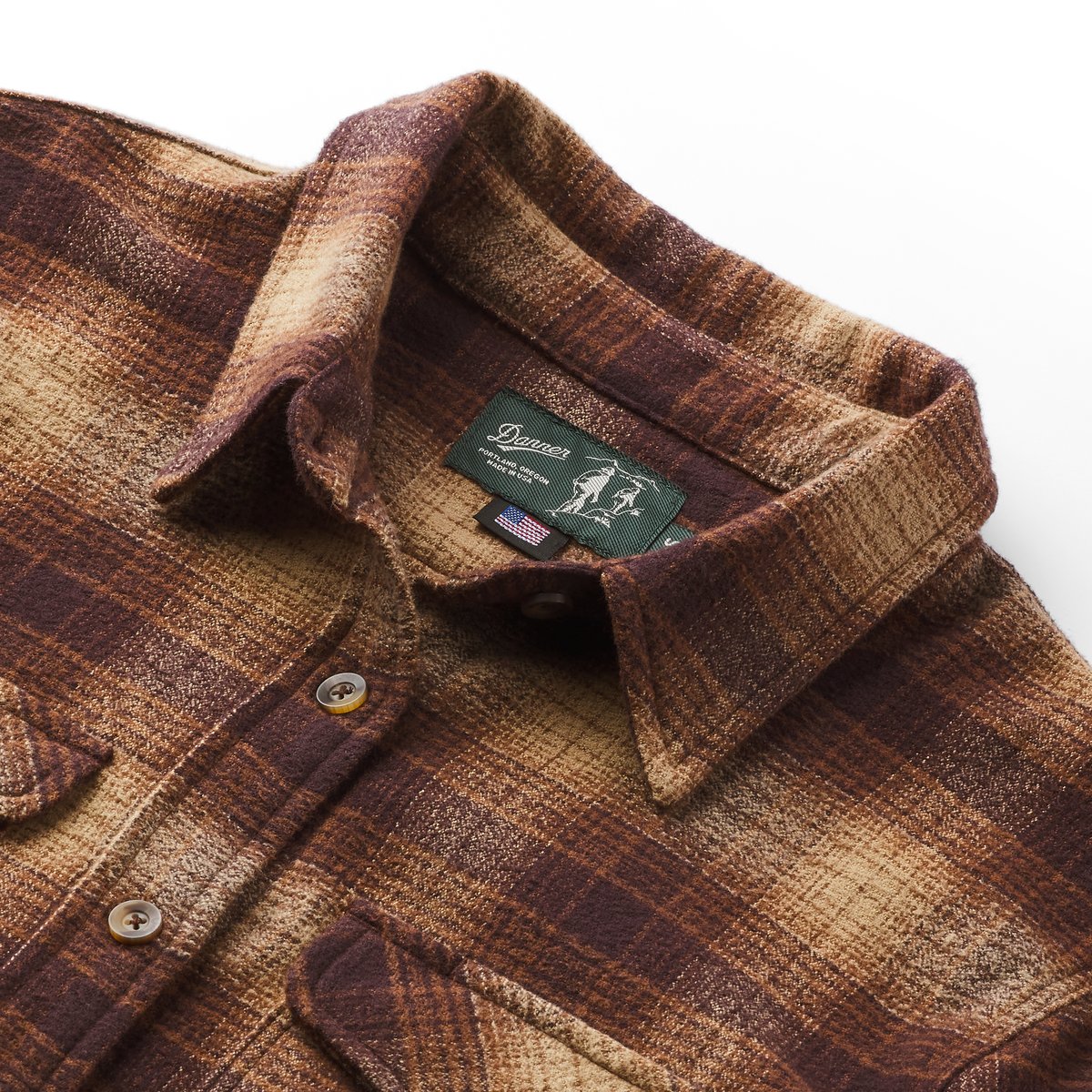 Sauvie Cotton Flannel Shirt  Espresso Plaid Men|Women