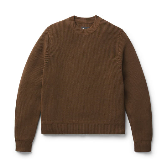 DWR Wool/Cotton Sweater Dark Earth Men