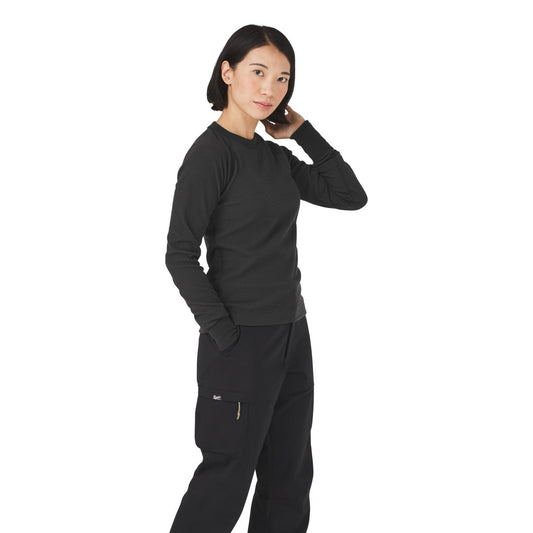 Santiam Waffle LS Tee Black Men|Women