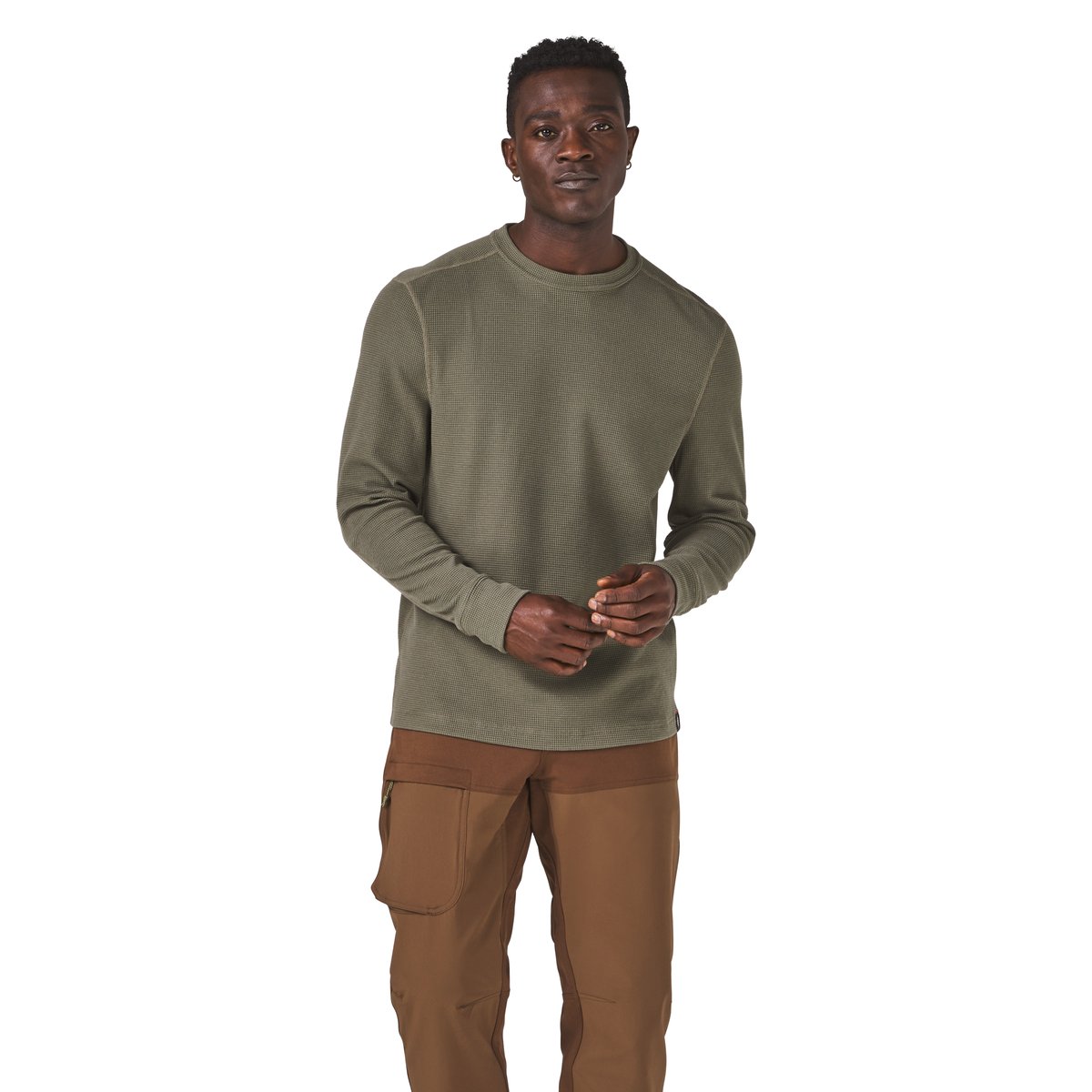 Santiam Waffle LS Tee Dusty Olive Men|Women