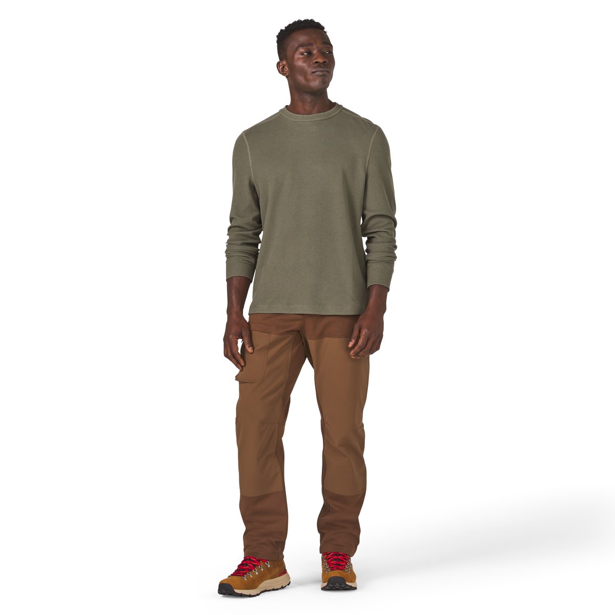 Santiam Waffle LS Tee Dusty Olive Men|Women
