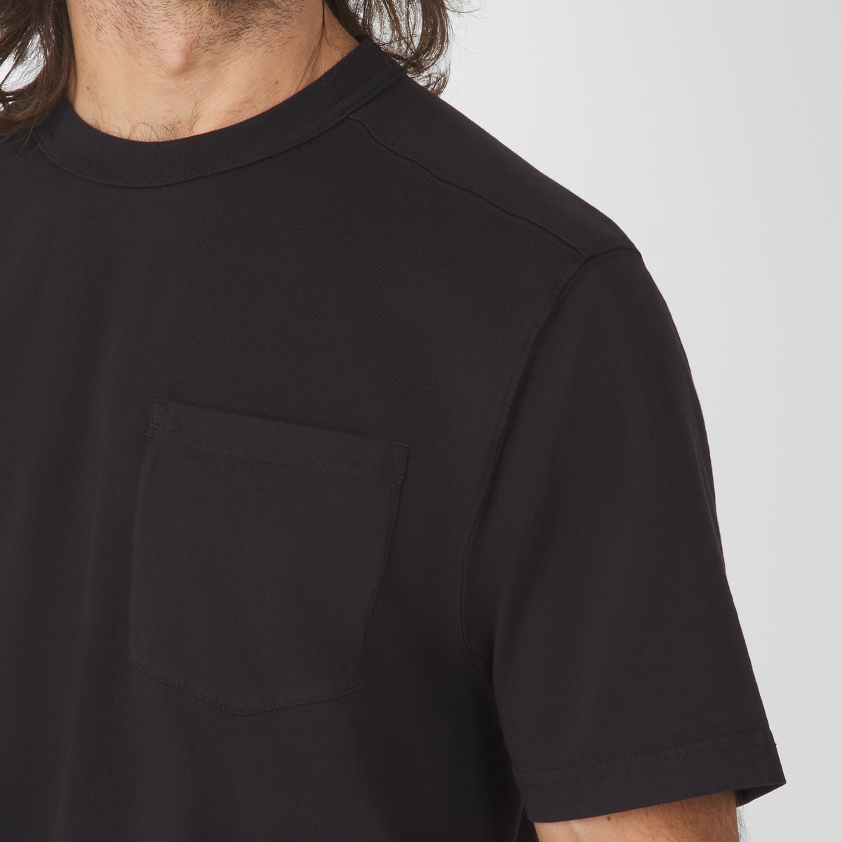Heavyweight Pocket Tee Black Men|Women