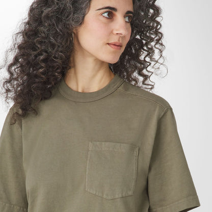 Heavyweight Pocket Tee Dusty Olive Men|Women