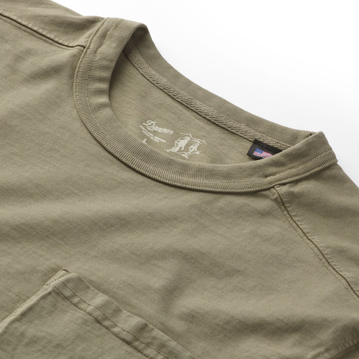 Heavyweight Pocket Tee Dusty Olive Men|Women