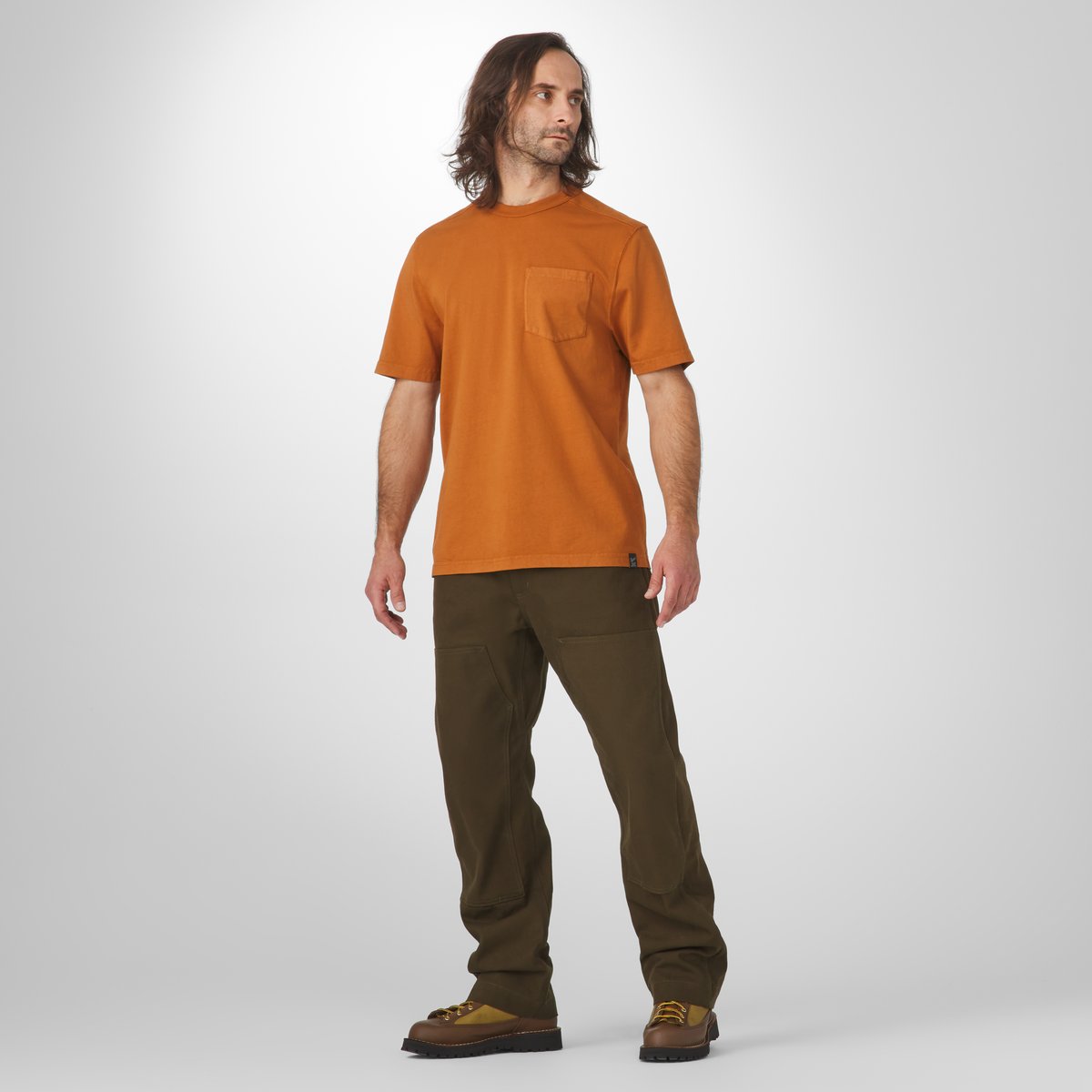 Heavyweight Pocket Tee Glazed Ginger Men|Women